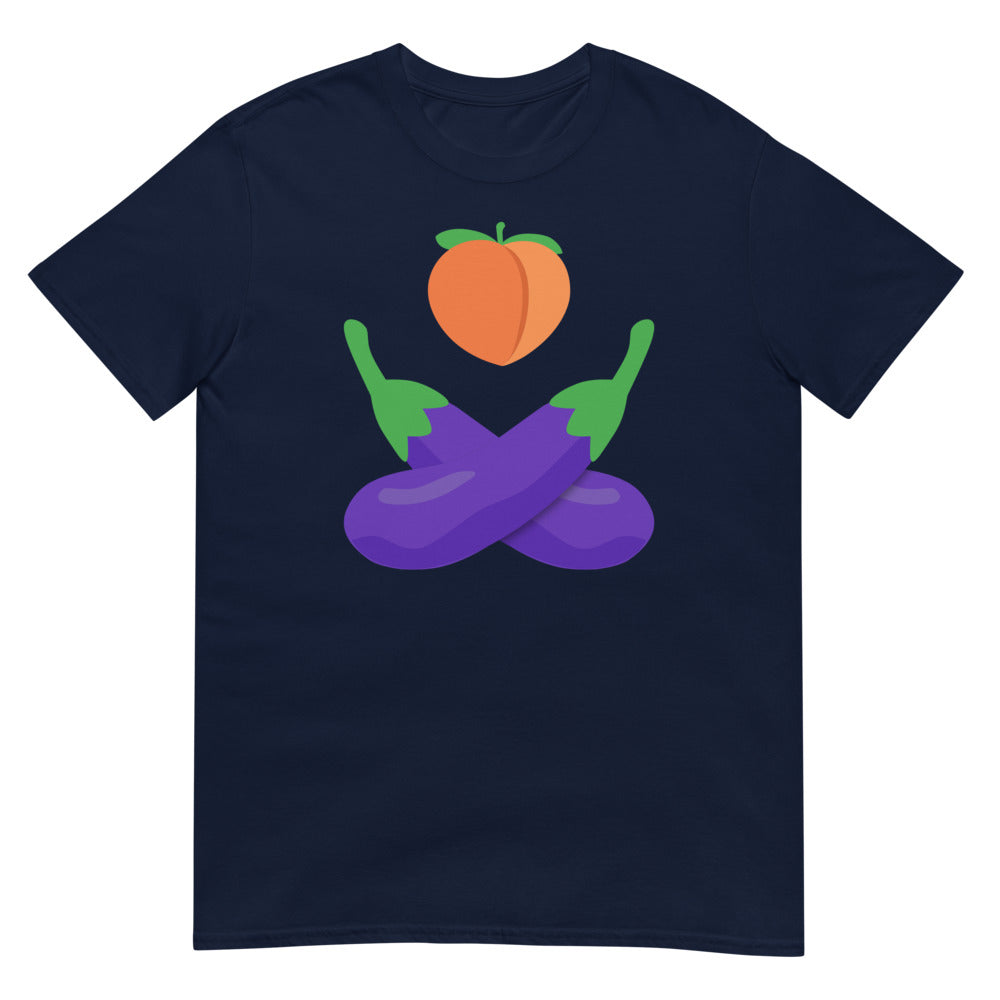 Debut garment mockup | Eat Your Vegetables (Daily Dozen) | Navy