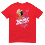 Debut garment mockup | May the Thworp Be With You (Daily Dozen) | Red