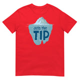Debut garment mockup | Just the Tip (Daily Dozen) | Red