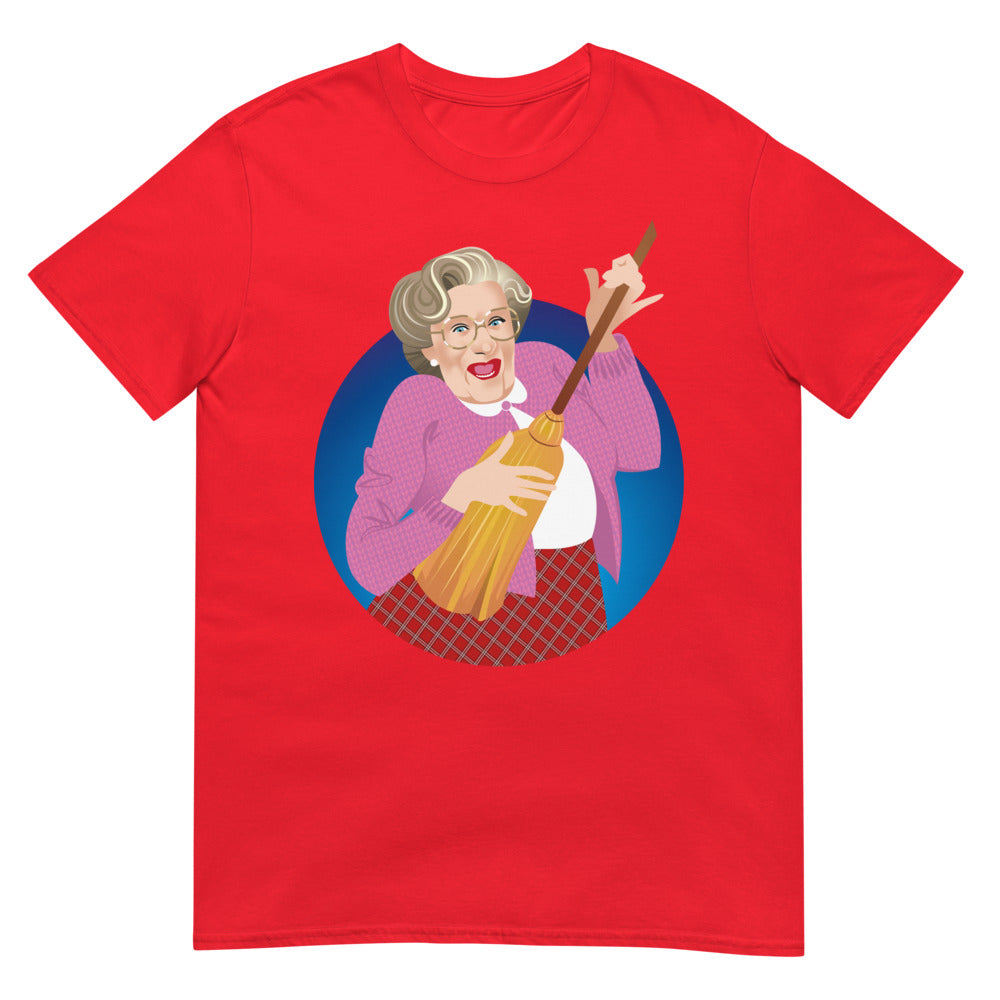Debut garment mockup | Sweep it Real (Daily Dozen) | Red