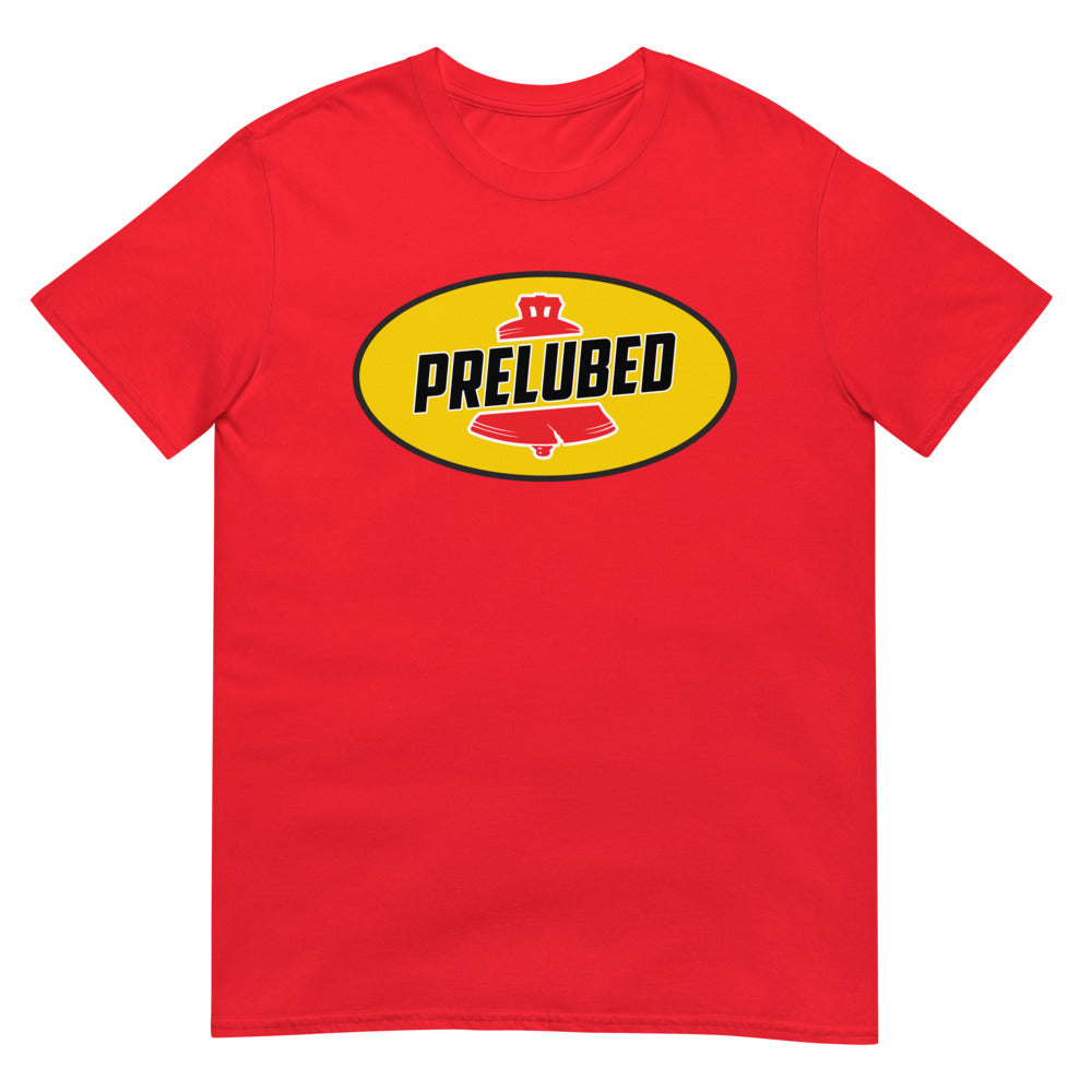 Debut garment mockup | Prelubed (Daily Dozen) | Red