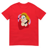 Debut garment mockup | Pink Bird (Daily Dozen) | Red