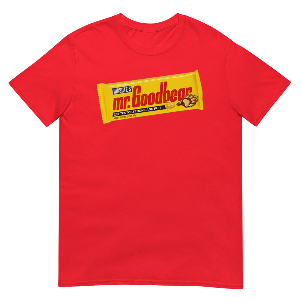 Debut garment mockup | Mr. Goodbear (Daily Dozen) | Red