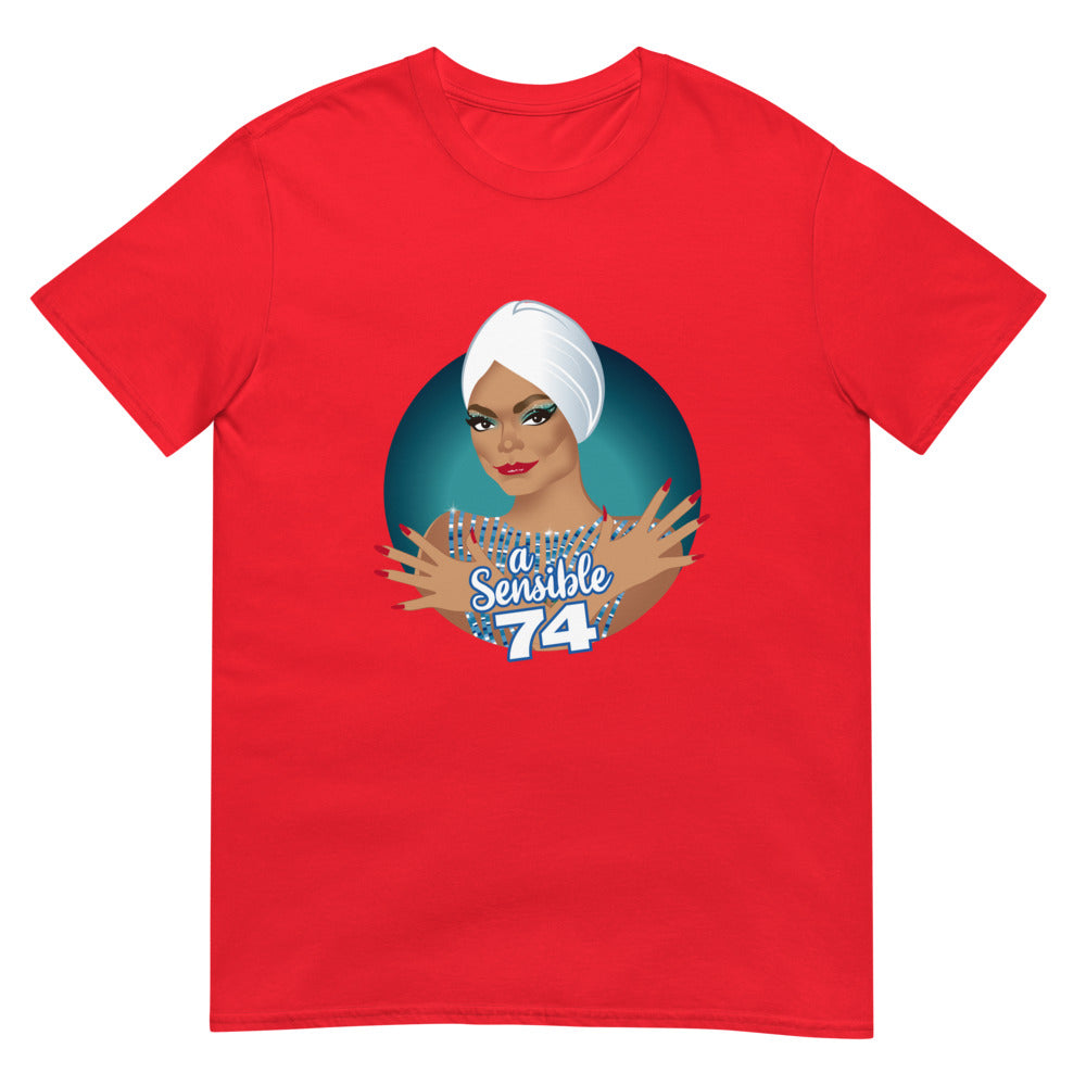 Debut garment mockup | Sensible 74 (Daily Dozen) | Red