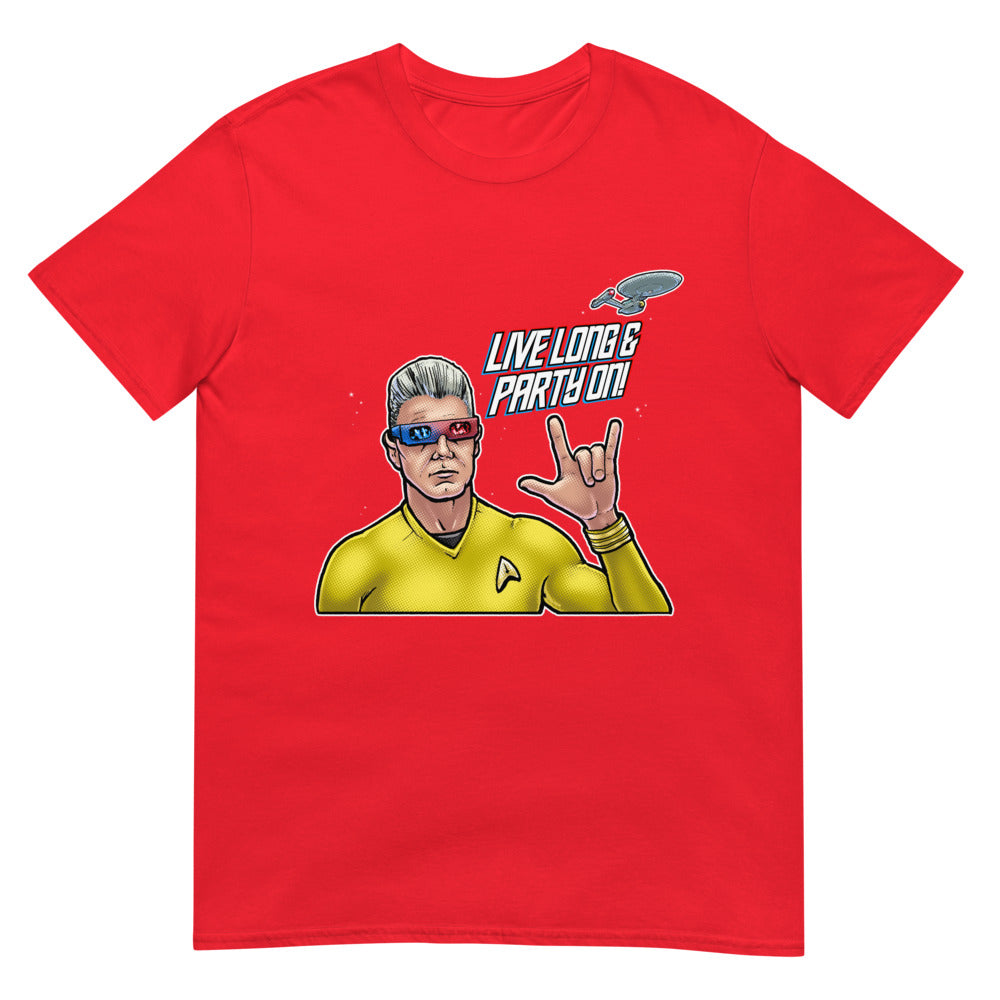 Debut garment mockup | Captain Daddy (Daily Dozen) | Red