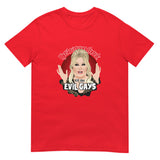 Debut garment mockup | Evil Gays (Daily Dozen) | Red