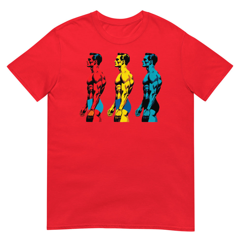 Debut garment mockup | Mid-Century Centerfold (Daily Dozen) | Red