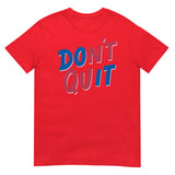 Debut garment mockup | Don't Quit (Daily Dozen) | Red