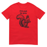 Debut garment mockup | I'd Nut in You (Daily Dozen) | Red