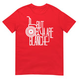Debut garment mockup | But Ya Are Blanche (Daily Dozen) | Red