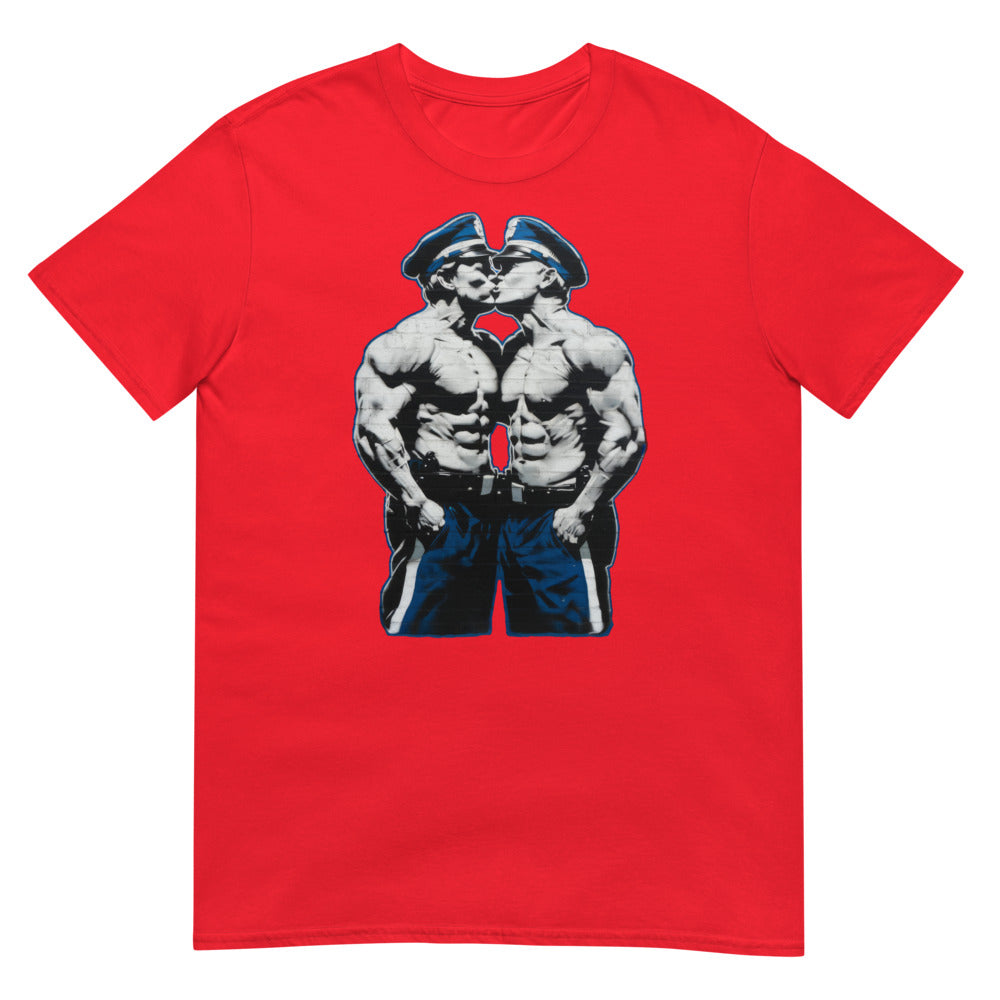 Debut garment mockup | Boys in Blue (Daily Dozen) | Red
