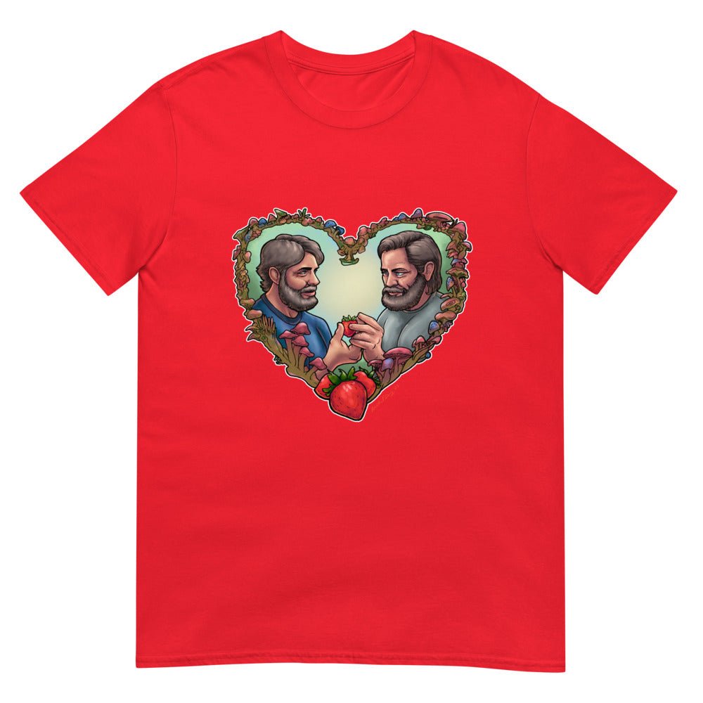 Debut garment mockup | Strawberry Fields (Daily Dozen) | Red