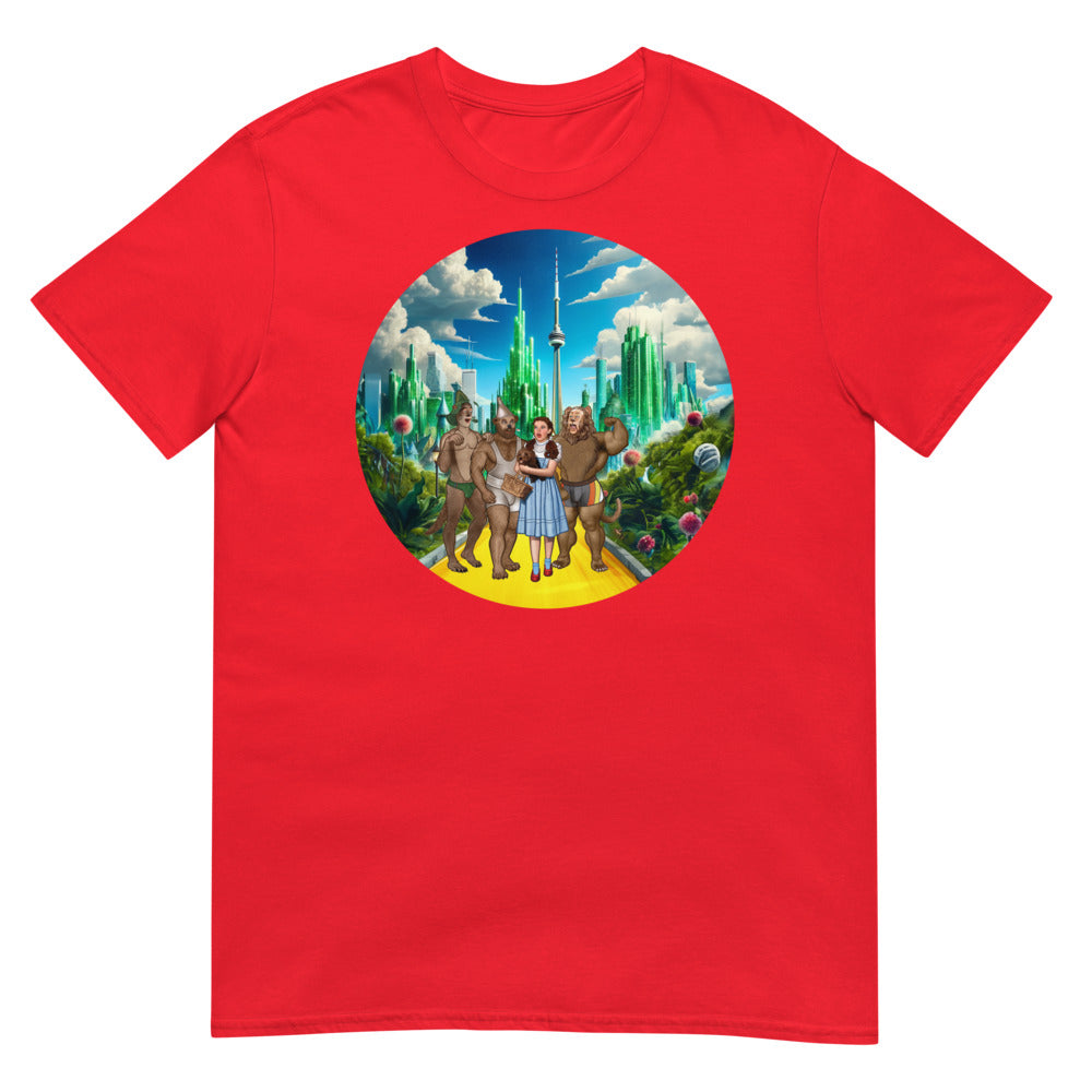 Debut garment mockup | Emerald City (Daily Dozen) | Red