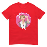 Debut garment mockup | Oh Baby (Daily Dozen) | Red