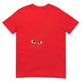 Debut garment mockup | Comme des Scrotums (Daily Dozen) | Red