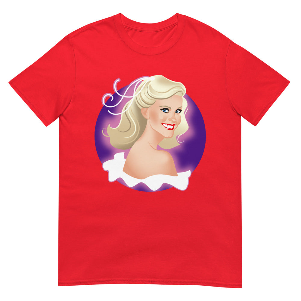 Debut garment mockup | Xanadu (Daily Dozen) | Red