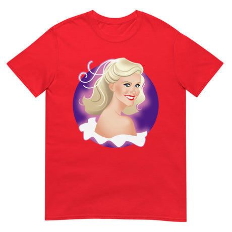 Debut garment mockup | Xanadu (Daily Dozen) | Red