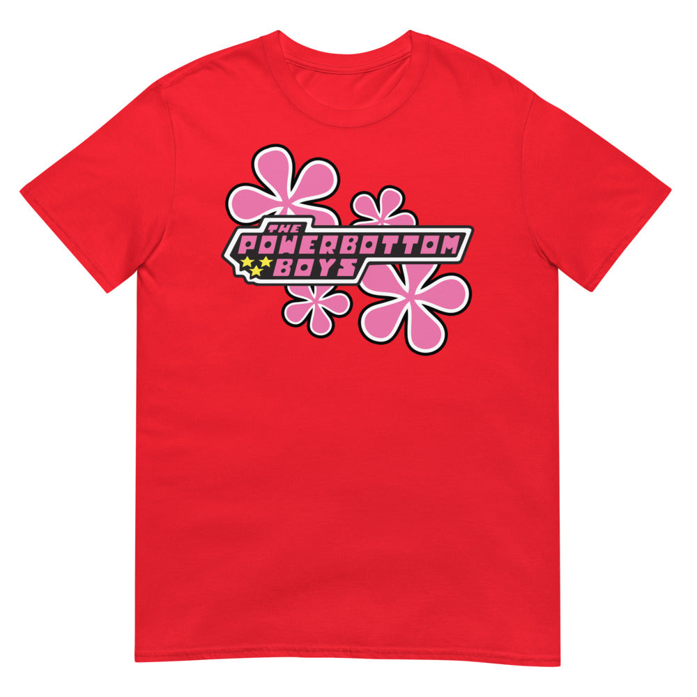 Debut garment mockup | PowerBtm Boys (Daily Dozen) | Red