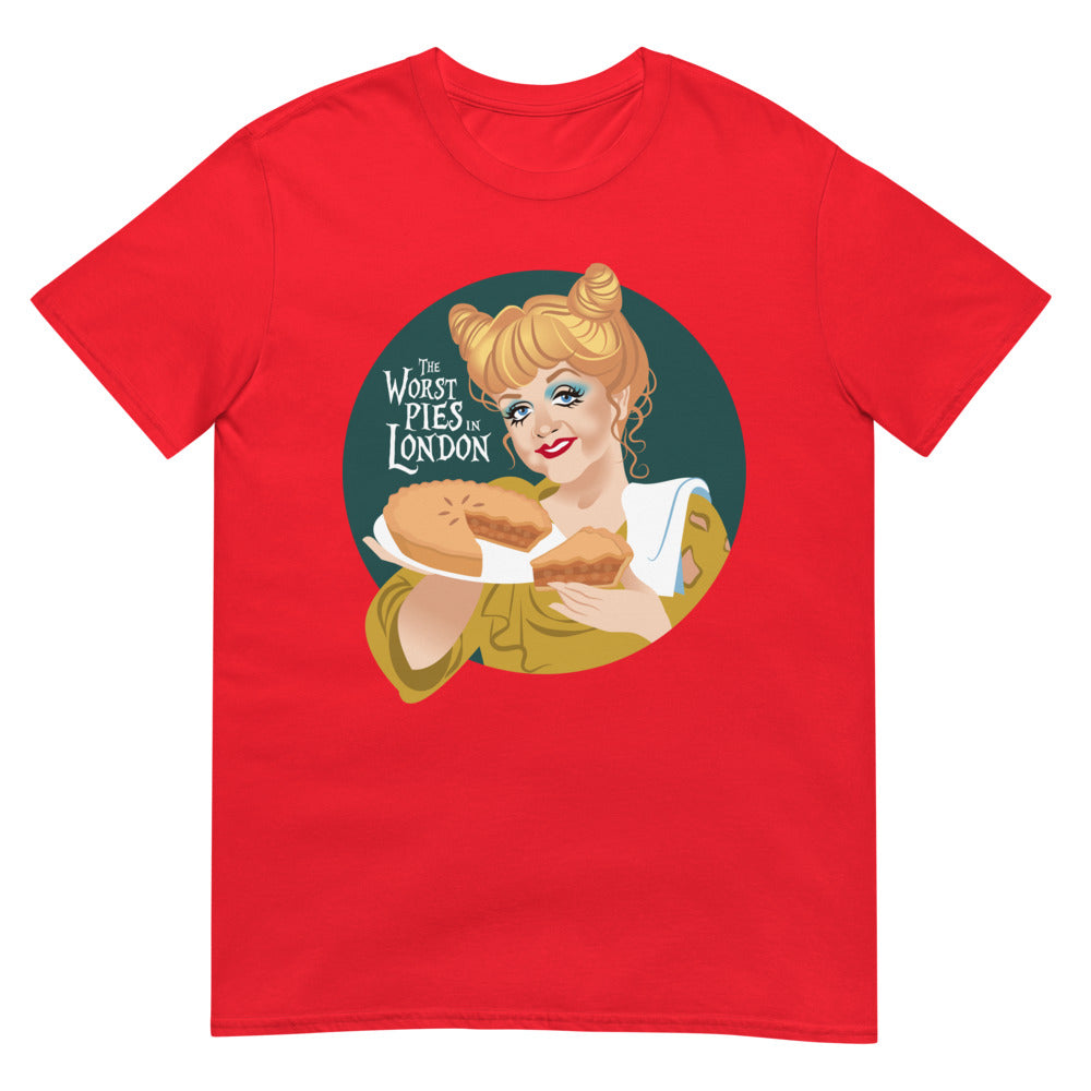 Debut garment mockup | Worst Pies in London (Daily Dozen) | Red