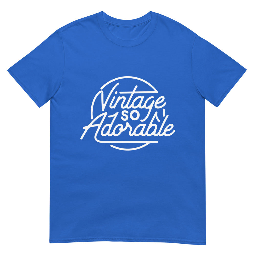 Debut garment mockup | Vintage So Adorable (Daily Dozen) | Royal