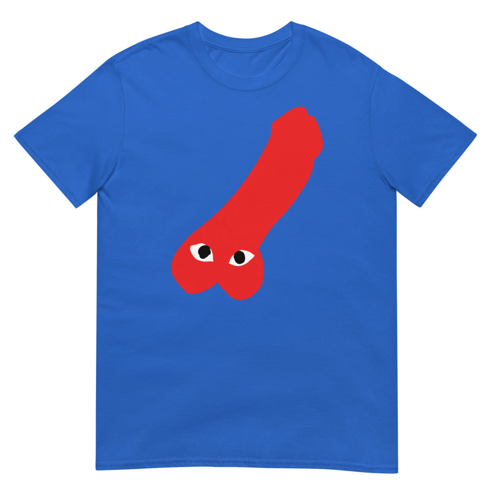 Debut garment mockup | Comme des Scrotums (Daily Dozen) | Royal