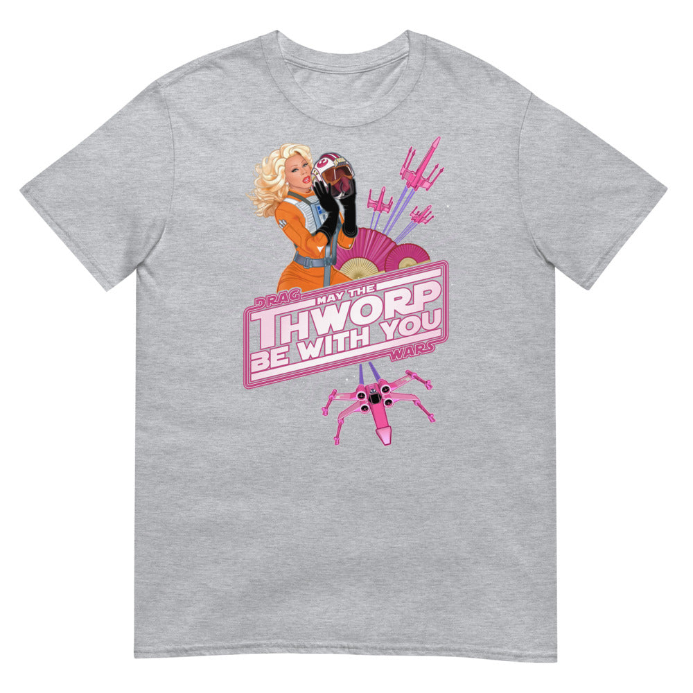 Debut garment mockup | May the Thworp Be With You (Daily Dozen) | Sport Grey
