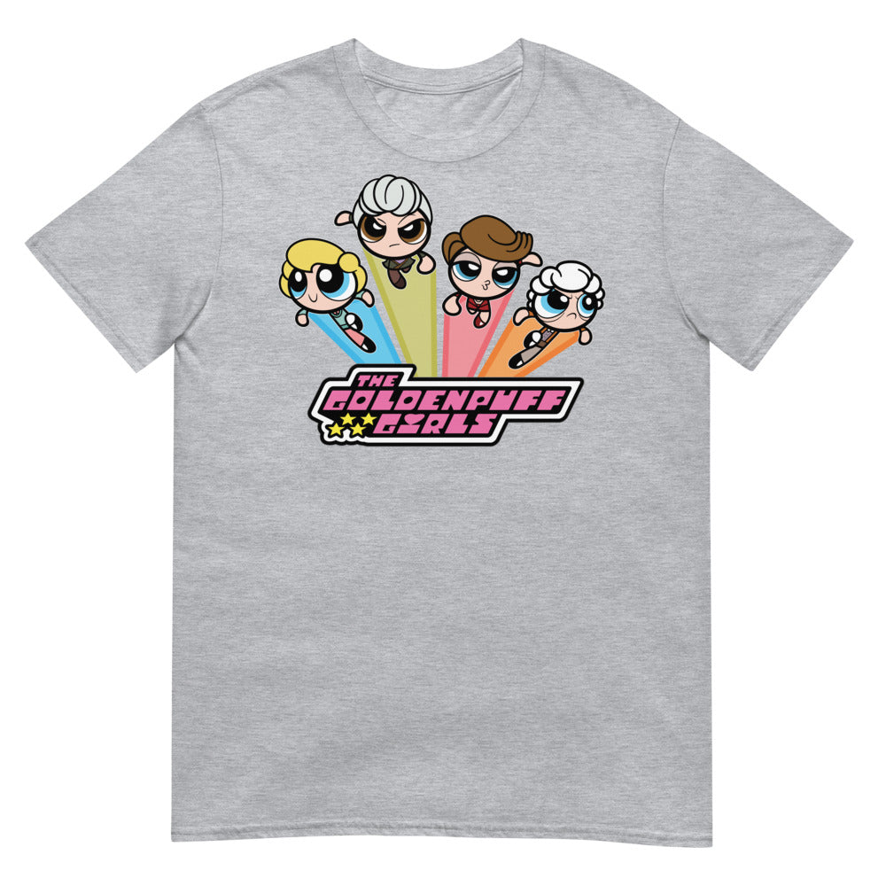 Debut garment mockup | Goldenpuff Girls (Daily Dozen) | Sport Grey