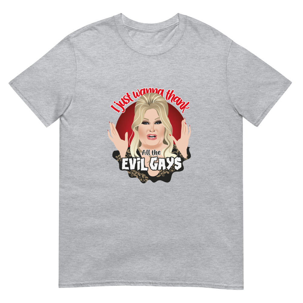 Debut garment mockup | Evil Gays (Daily Dozen) | Sport Grey