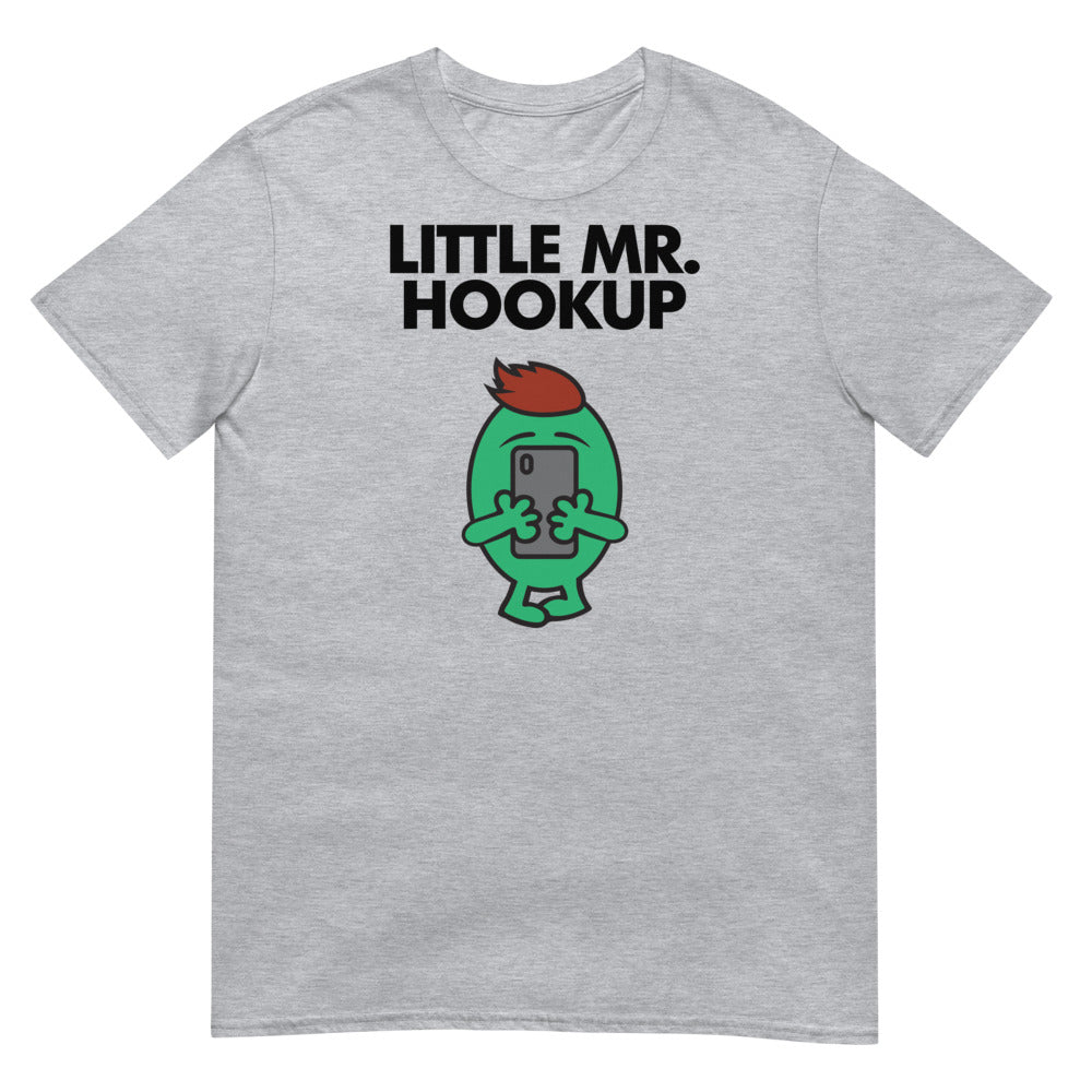 Debut garment mockup | Little Mr. Hookup (Daily Dozen) | Sport Grey