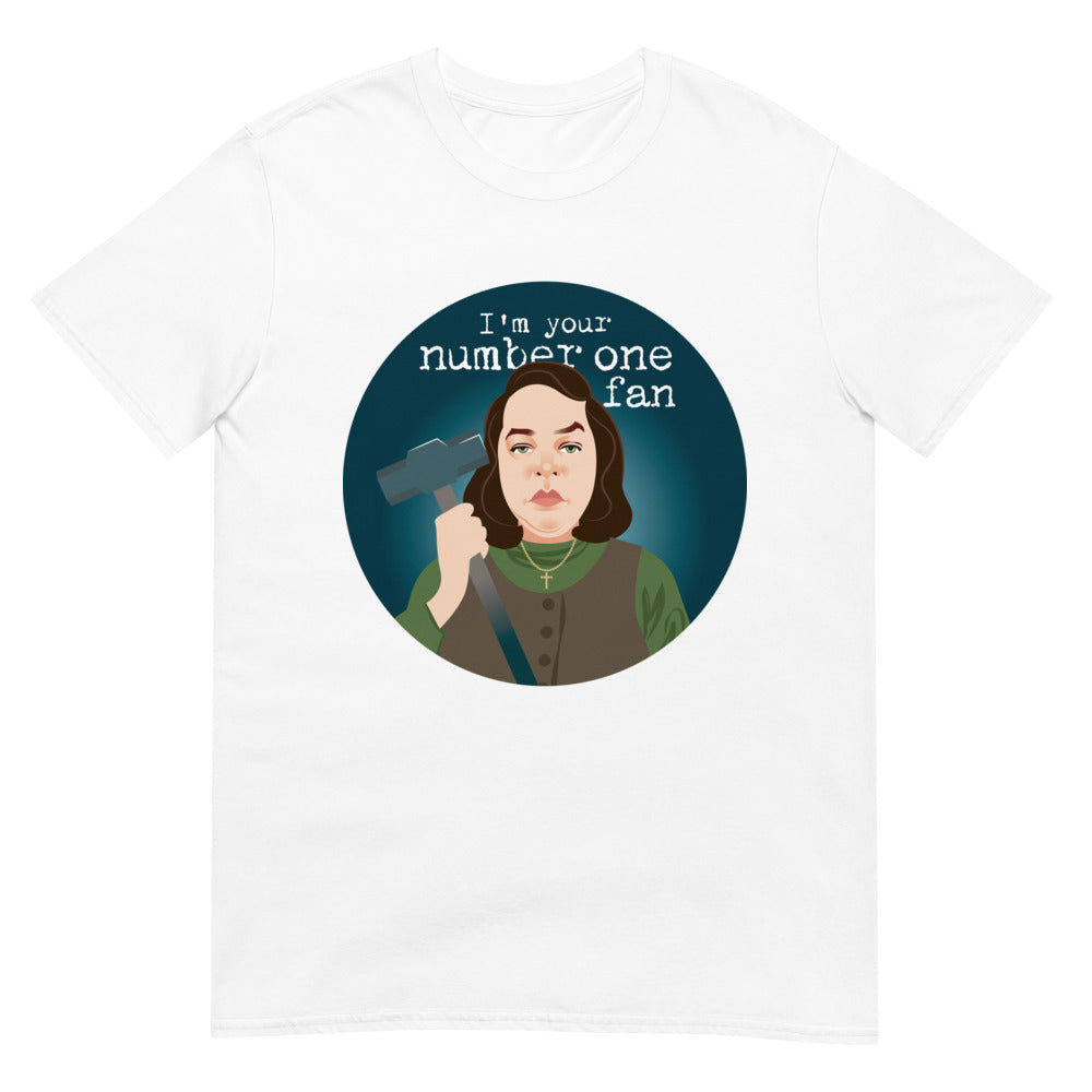 Debut garment mockup | Number One Fan (Daily Dozen) | White