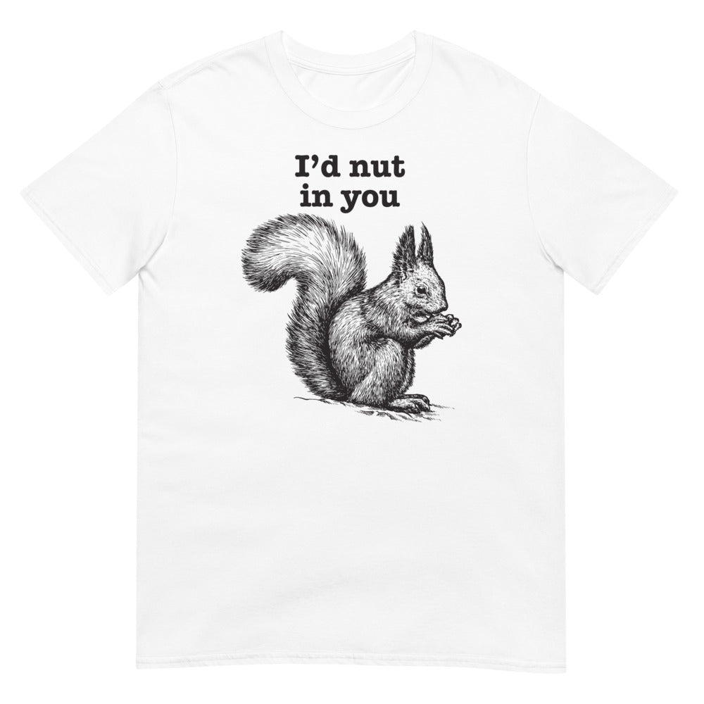 Debut garment mockup | I'd Nut in You (Daily Dozen) | White