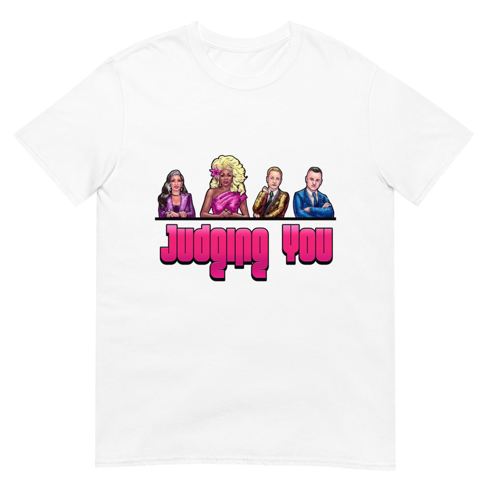 Debut garment mockup | Judging You (Daily Dozen) | White