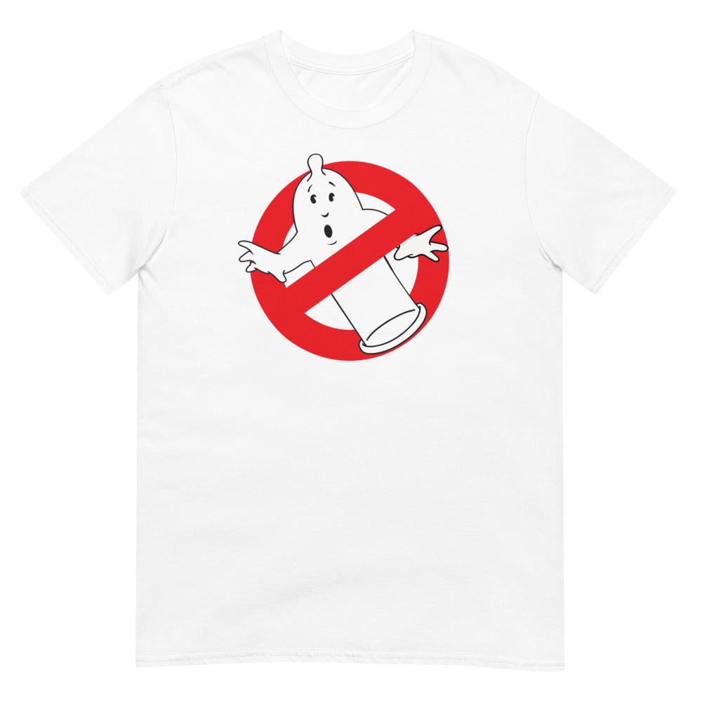 Debut garment mockup | Straight Outta Condoms (Daily Dozen) | White