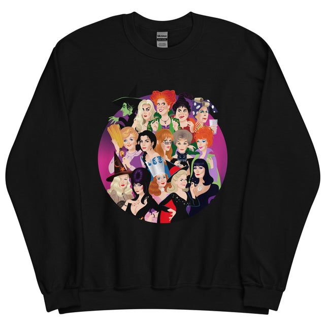 Debut garment mockup | Witch Coven (Sweater) | Black