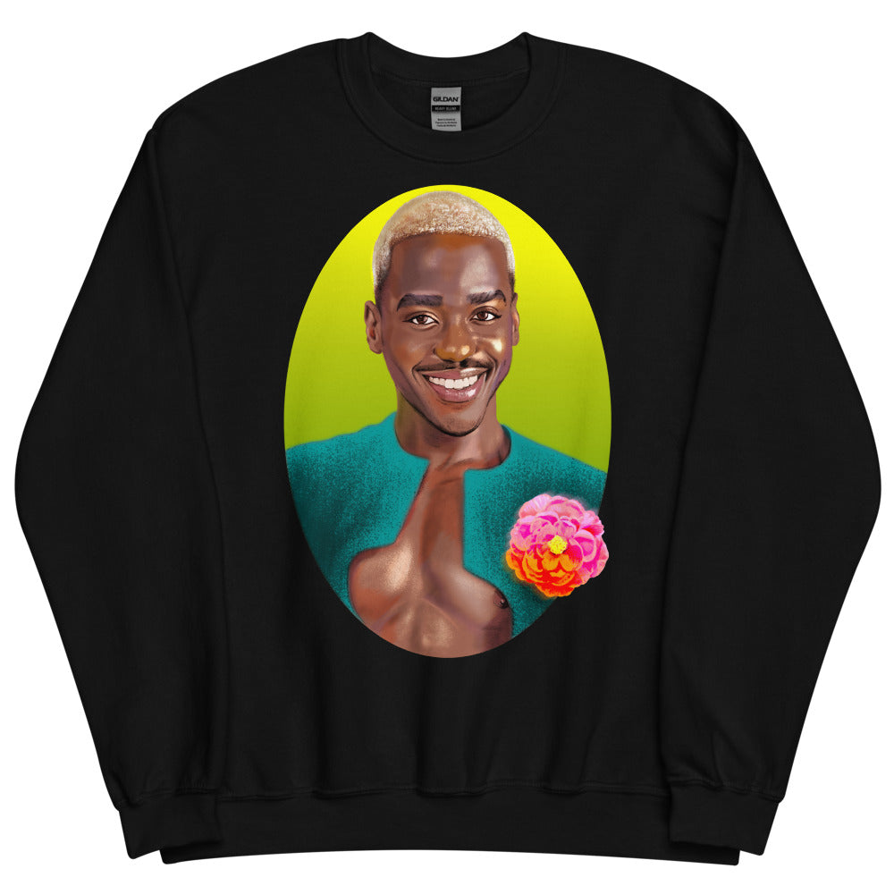 Debut garment mockup | Radiant Doc (Sweater) | Black