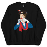 Debut garment mockup | Mary Poppers (Sweater) | Black