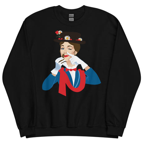 Debut garment mockup | Mary Poppers (Sweater) | Black