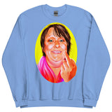 Debut garment mockup | Polite Society Approved (Sweater) | Carolina Blue