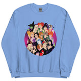 Debut garment mockup | Witch Coven (Sweater) | Carolina Blue