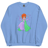 Debut garment mockup | Hello Derwood (Sweater) | Carolina Blue