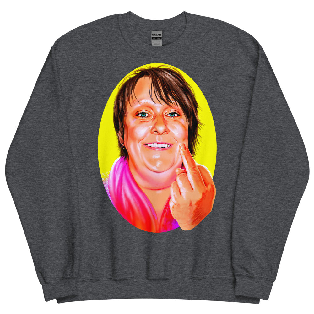 Debut garment mockup | Polite Society Approved (Sweater) | Dark Heather