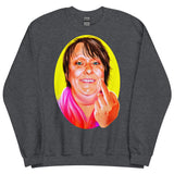 Debut garment mockup | Polite Society Approved (Sweater) | Dark Heather