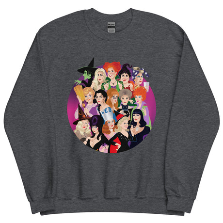 Debut garment mockup | Witch Coven (Sweater) | Dark Heather