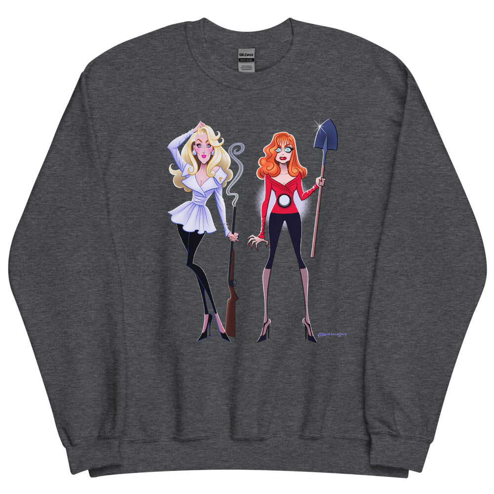 Debut garment mockup | Dead Gorgeous (Sweater) | Dark Heather