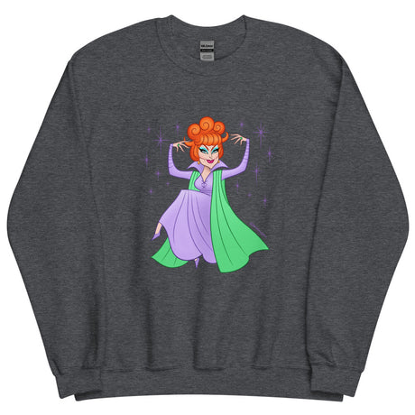 Debut garment mockup | Hello Derwood (Sweater) | Dark Heather