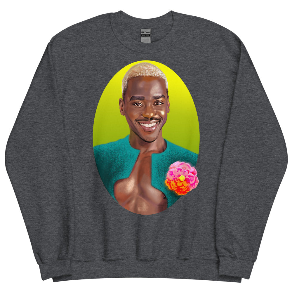 Debut garment mockup | Radiant Doc (Sweater) | Dark Heather
