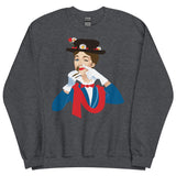 Debut garment mockup | Mary Poppers (Sweater) | Dark Heather