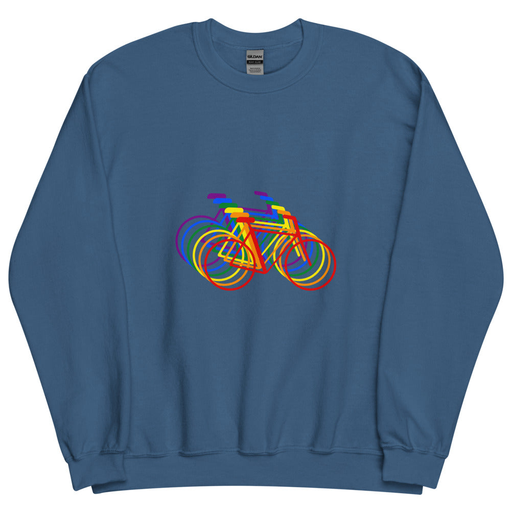 Village Bicycle (Sweater) - Indigo Blue