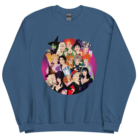 Debut garment mockup | Witch Coven (Sweater) | Indigo Blue