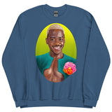 Debut garment mockup | Radiant Doc (Sweater) | Indigo Blue